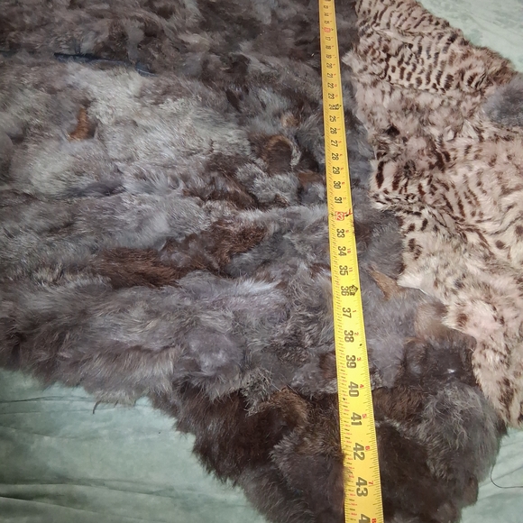 MultiColor Dyed Fur Cape - Picture 7 of 13